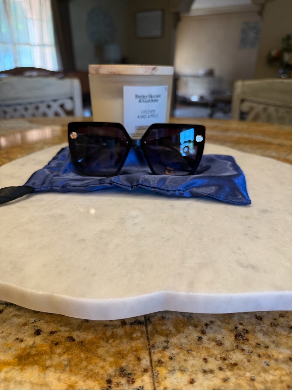 Gucci Black Oversized Square Sunglasses